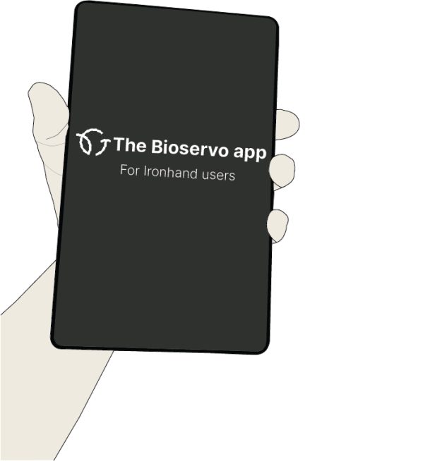 Front page Bioservo app